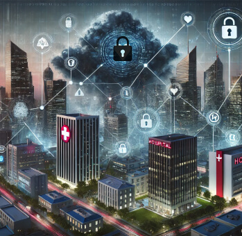 Cybersecurity cityscape highlighting dark web intelligence's role in protecting UAE enterprises from evolving cyber threats.