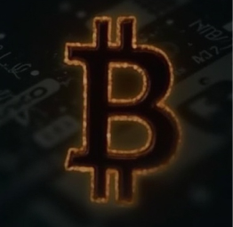 Laptop screen displaying dark web code with Bitcoin symbol glowing in the background, illustrating cybercrime risks for small businesses.